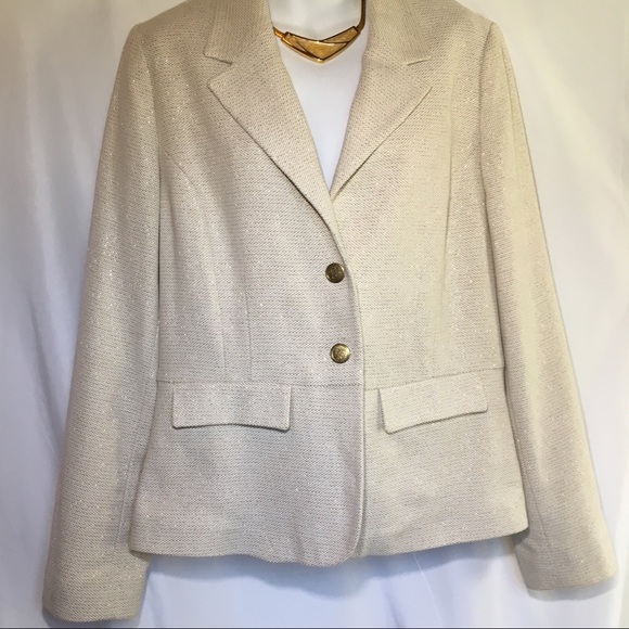Old Navy Jackets & Blazers - Old Navy Schoolboy Blazer Cream & Gold SZ L